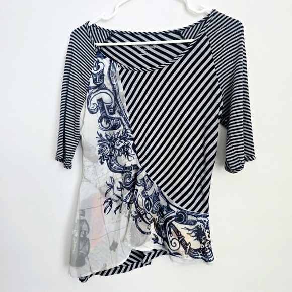 Soft Surroundings Striped Black and White Women's Top XS - Picture 1 of 7